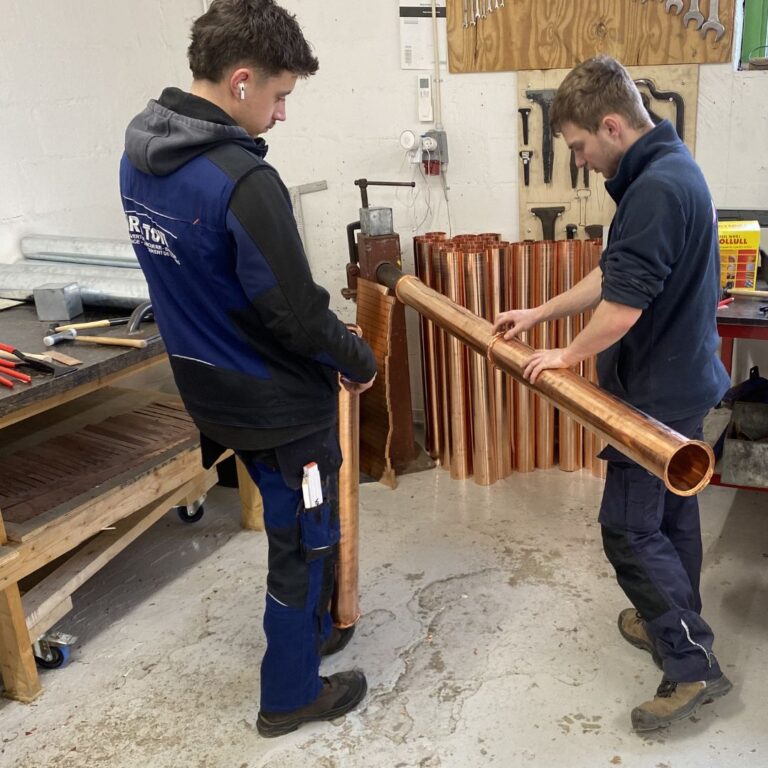 Blikkenslagerlærlinge fra Frankrig (6)