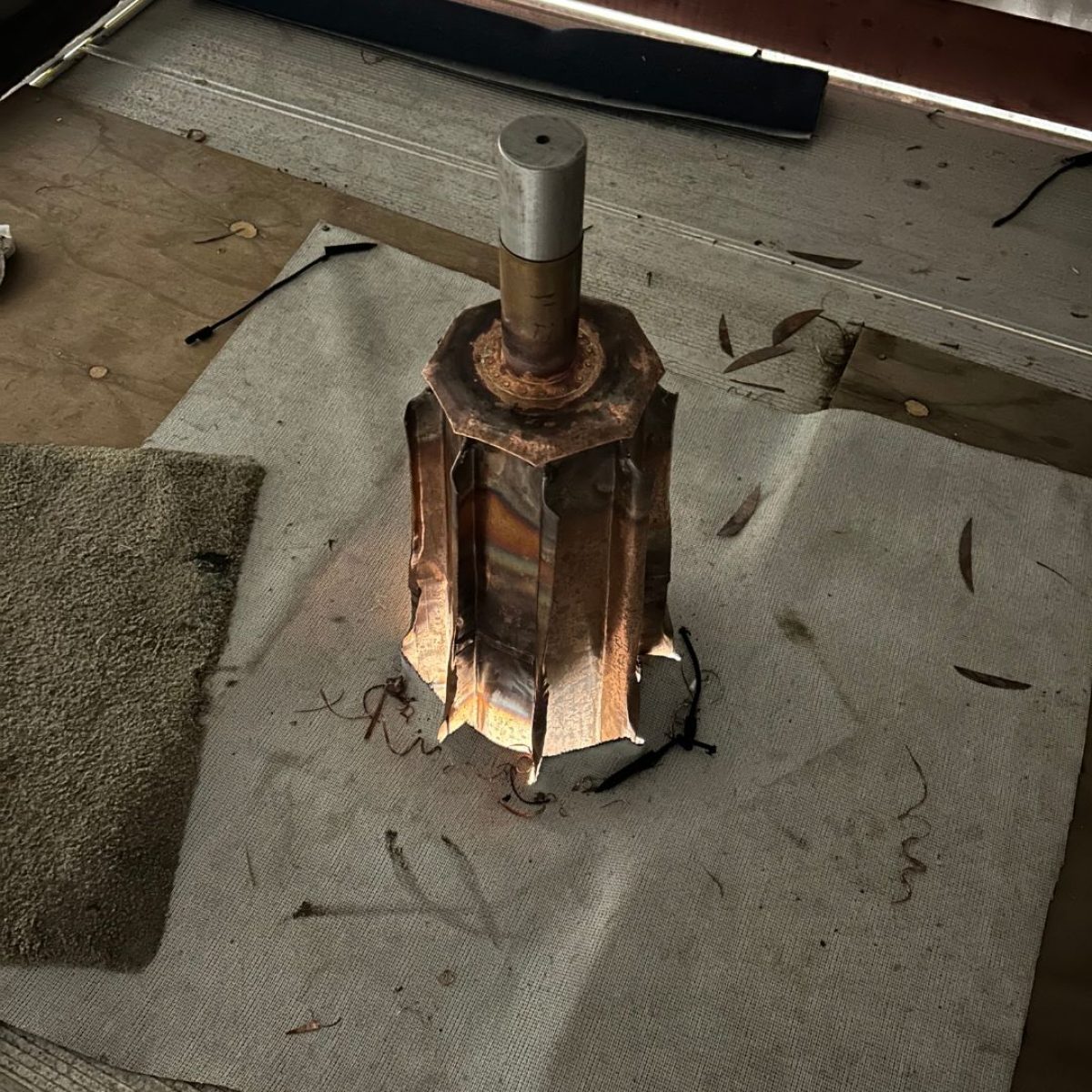 Jægerbakketårnet toppen - toft kobber